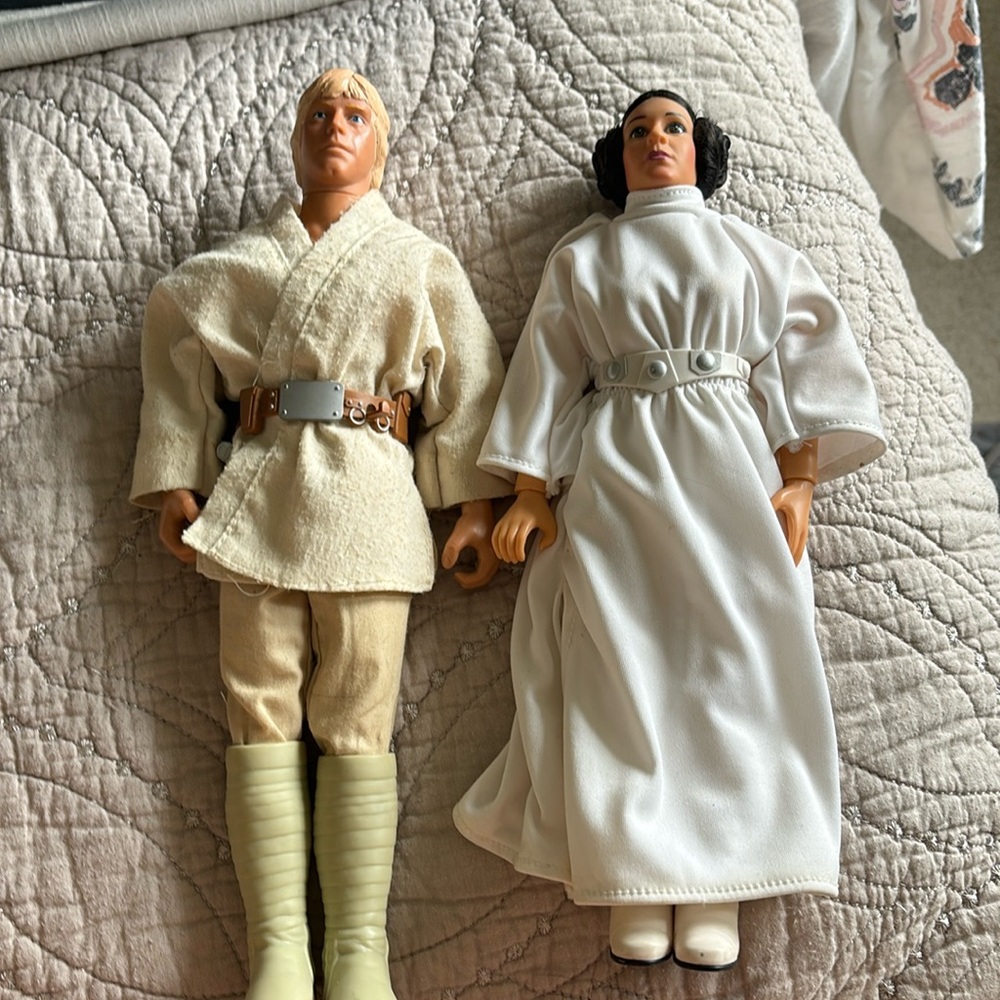 Luke Skywalker & Princess Leia 12 inch dolls